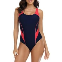 Fnochy ženski kupaći kostimi za žene Vintage stil pokrovite novi modni spajajući kupaći kostim i kupaći