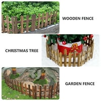 Hemoton Decorective Drveni ograde ograde minijaturni vrtni božićni božićni Xmas Tree Drvo svadbeni ukras