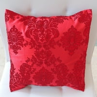 Jastuk od damask dekorativnog bacanja jastuk sham jastuk pokrov crvenog na crvenoj boji