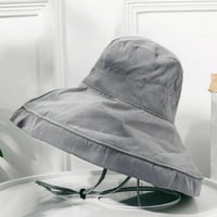 Kape za žensku kantu Čvrsti suncobran i kremu za sunčanje Smanjeni klirens dame šešire sive veličine