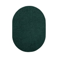 Opremljeno My Place Forest Green 4 '22' ovalna tepih pune boje napravljena u SAD-u