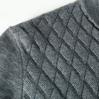 Muški pasutni džemper sa patentnim zatvaračem Vintage Solid Color Twit pletenje dugih rukava Dukserica