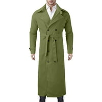Muški vrhovi proljeće i jesen plus dugačak čvrsti boju kaput modnog casual kaputa