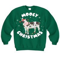 Mooey božićna košulja krava zapetljana u Xmas Svjetla majica
