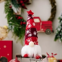 Božićni gnome, gnome svijetli Gnome Svijetli Nordic Stonje, kuća za odmor za kućnu zabavu Crvena