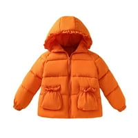 Odjeća za djecu za bebe Djevojke Djevojke dugih rukava zimska jakna za toplu odjeću kaput od pune boje