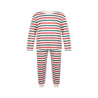 Calsunbaby Porodični roditelj-dečji pidžami Fresh Stripe Ispiši dugi rukav i pantalone Početna Set odeće