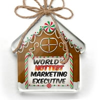 Ornament tiskani jedno strani svjetovi najtopliji marketing izvršni božićni neonblon