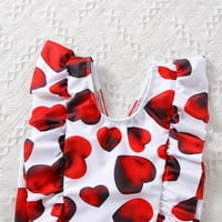 Djevojke za bebe Jedan kupaći kostimi ljetni male ruffles Love Prints Plaže OnceIes Bikini Kućice