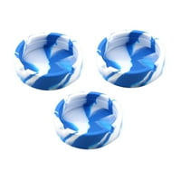 Wendunide Tools Silikonska guma visoka temperatura otporna na toplinu, okrugli dizajn pepeljara plava