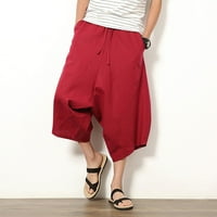 Muške casualske kratke hlače Capri hlače Prozračne ispod koljena kratke hlače Ljeto modne lagane sportske