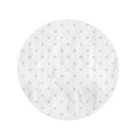 Okrugli plažni ručnik pokrivač plavi apstraktni bijeli i sivi uzorak polka točkice sivi putnik kružni