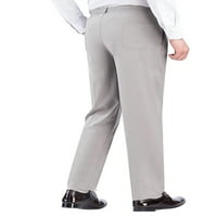 Paille muške pantalone elastična struka dna ravne hlače za noge ugrađene odmor za odmor beige 2xl