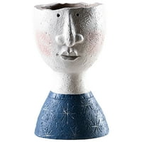 Flower lonac, ljudska lica smola vaza za obrtni dekorativni dekor dekora za kućne uredske prodavnice