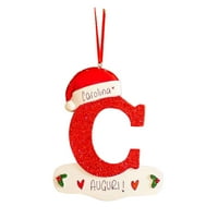 Pergeraug ručnik personalizirani božićni ukrasi personalizirani ukrasi božićne slova visi crveno3