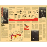 Usluge parka Crni moderni uokvireni muzej Art Print pod nazivom - Grand Canyon Posjetioci Brošura -