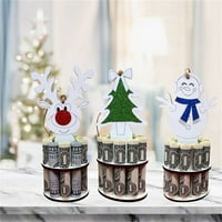 Božićni jedinstveni držač novca, božićni zanat ručno rađeni drveni božićni stol kućni ukrasi, zabavne