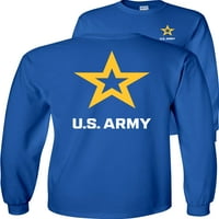 Fair Game U.S Army Star Star dugih rukava Oružane snage Službena licencirana vojska grafički logo-kraljevski-mali