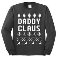 Divlji Bobby, tata Claus, ružan Božić, majica dugih rukava, ugljen, X-veliki