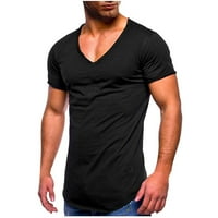 TKLpehg majice za muškarce Loose Fit Bluza V-izrez majice ljetne vrhove Trendy Casual Comfy kratki rukav