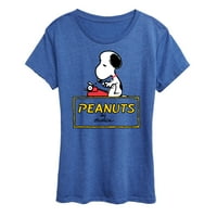 Kikiriki - Snoopy tipkanje - Ženska grafička majica kratkih rukava