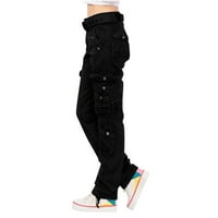 Voncos teretni hlače žene visoki struk Jogger Pješačke ležerne pantalone sa džepovima