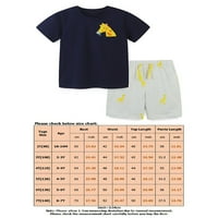 Leuncero Kids odijelju ljetne odjeće Mekane kratke hlače s kratkim rukavima Loše crtane majice + hlače