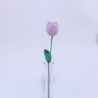 Nbuaila umjetni tulip romantični izuzetno ukrasni pleteni tulip ruže lažni cvjetni dekor za dom