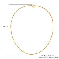 Trgovina LC 24K žuto zlato upleteno ogrlica za užasnu uže za žene nakit 13. Grams veličine 18 Rođendanski