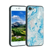 Kompatibilan sa iPhone se telefonskim futrolom, blue-mramor - futrola za silikon za tinejdžer za iPhone