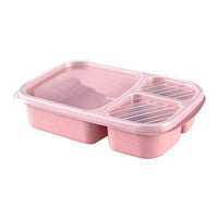 Kuhinjski uređaji, ručak BO Plastični poklopac podijeljene kutije za skladištenje hrane Pink