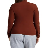 Ženska casual ravnica plus veličine T-majice postolje Corn Rust Brown 2xl