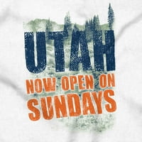 Utah je sada otvoren nedjeljom smiješne muške grafičke majice Tees Brisco brendovi 3x