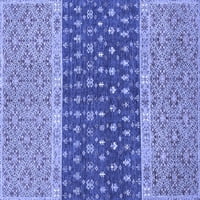 Ahgly Company Zatvoreni pravokutnik orijentalno plava modernih prostirki, 8 '10'