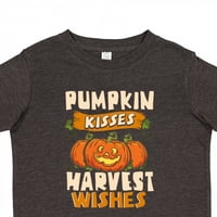 Inktastična Halloween Pumpkin poljupci žetva želja za poklon majica malih malih majica ili majica mališana