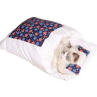Mekani kućni ljubimac i jastuk, pravokutni crtani tisak za spavanje za pse i mačku, odvojivi poklopac