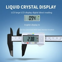 Sanbonepd Christmas Home LCD Popularni mikrometar Digitalni elektronski alat za mjerenje kalibra i poboljšanje