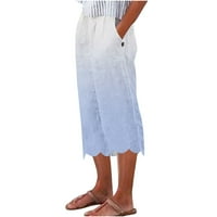 Pješačke hlače Žene Modne ženske povremene elastične hlače Ravne hlače sa širokim nogama hlače