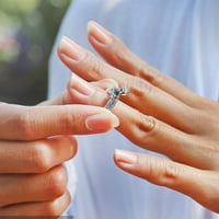 Xinqinghao Rose Diamond prsten, dijamantni prsten za valentinovo, ružičasti prsten, dijamant, prsten od spar-kle, lagani prsten, novi kreativni prsten, može se složiti da bi nosili ženska moda C