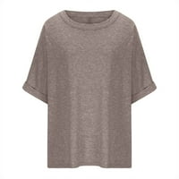 Majice LastESso Plus size za ženske rupne rupe s rukavima za bluzu za bluzu za bluzu proljeće Ljetno
