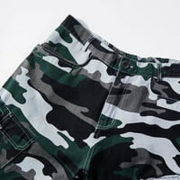 Ausyst Cargo Shorts Hlače za muškarce Ljetni na otvorenom Ležerne prilike Caseflage Button dugme Više