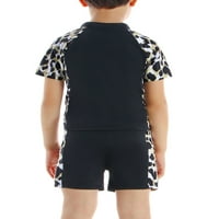 INNERWIN Dječko Kupio sa kupaćim kostima za kupele od elastične struke Lagane ploče Kratke hlače Brza