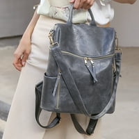 Yinguo Ženska torba Modni ruksak mali torbica Udobni kožni ruksak za studentski ruksak