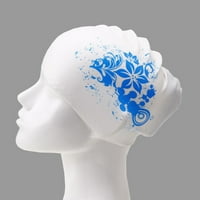 Vanjska žena silikonska kapa za plivanje visoke elastičnosti guste plivanja kape za dugu kosu za kupanje