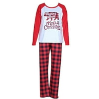 Porodična podudarna odjeća za božićne pidžame set medvjed plairan ispisano stanje za spavanje