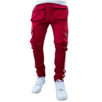 Frostluinaine teretne hlače za muškarce Muške multi-džepne reflektirajuće sportske sportske casual kombinezone