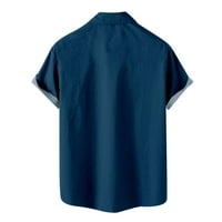 Muška majica Cleance Plus Veličina Ležerne tipke Plaža Ne-pozicioniranje Ispis Ispit Shortdown Short