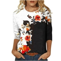 Oalirro ženski rukav vrhovi cvjetni ispis tunika bluza L Ljetna bluza