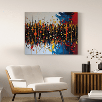Neotpuštena kreativnost - apstraktni ekspresionizam Canvas Wall Art