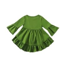 Odeerbi Baby Girls Boys Odjeća za bebe Outfits Majice Postavlja djecu Modni slatki čvrsti boja Ruffles